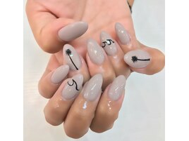 ヤシの木waveネイル
