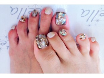 トータルビューティーステラ(TOTAL BEAUTY STELLA)/タイダイ秋ネイル