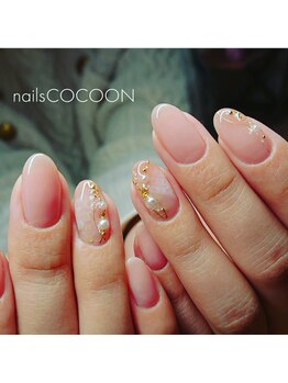 ネイルズコクーン(nailsCOCOON)/大人の和柄ネイル