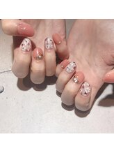 アティックネイルアトリエ(attic nail atelier)/手描きフラワー★