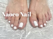 ナオコネイル(Naoco Nail)/フット＊ホワイト＊ワンカラー