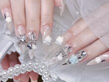 モカ 心斎橋(moca by Lee)/【Nanako】薔薇ネイル