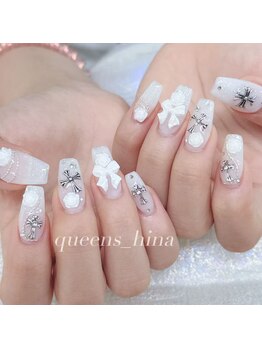 クイーンズビューティーサロン 新宿本店(Queen's beauty salon)/チップ長さ出し10本やり放題