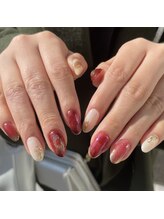 ミントリーフ バイ リート(Mint leaf by Reat)/ボルドー×ホワイト