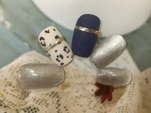 アペル(apare)/マグネット×レオパードネイル