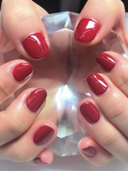 アイリッシュネイル 久屋大通店(Irish Nail)/ボルドーワンカラーネイル♪