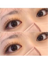 ダリア(DAHLIA)/ブラウンエクステで透け感女子！