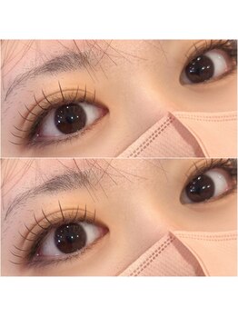 ダリア(DAHLIA)/ブラウンエクステで透け感女子！