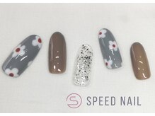 スピードネイル アンド アイ 宮交シティ店/#95 【お花×ワンカラー】