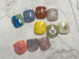 【フット】親指アート