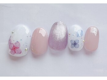 エヌスタイル(N-STYLE)/梅雨ネイル