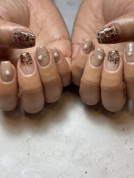 ツイードネイル☆