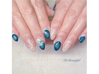 花柄レース調ネイル（こだわり）