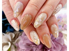 【小山】キラキラ☆シェルnail