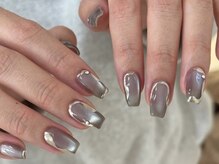 ランドネイル 天神(LANDNAIL)/ぷるぷるマグ×ニュアンスミラー