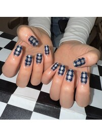 チェックネイル