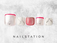 ネイルステーション ルミネ有楽町店(NAIL STATION)/大理石ネイル／パラジェル