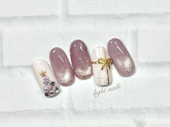 ライト ネイルズ ニシノミヤ(light nails NISHINOMIYA)/クリスマスネイル☆