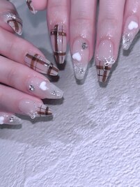 バレンタインネイル