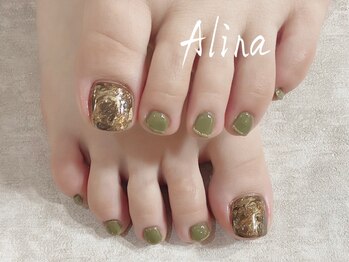 エリナネイルサロン池袋(Alina Nail Salon)/フット持ち込みデザイン