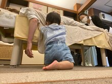 子育てママの整体サロン/施術中のお子様の様子