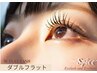 【マツエク】【驚異のモチ♪】ダブルフラットラッシュ！！120本