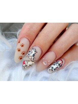 手描きアートが得意なサロン