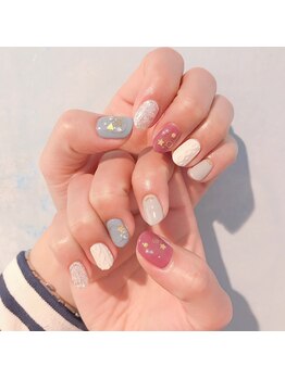 アティックネイルアトリエ(attic nail atelier)/ほんわかニットネイル★