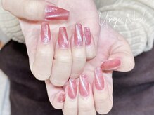 ウサギネイル 新大久保店(usagi nail)/マグネットフレンチ秋可愛い