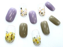 ネイルサロン クイール 小山店(NAIL SALON QUILL)/ミモザ風フラワー