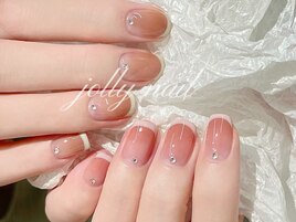 フレンチ&チークネイル