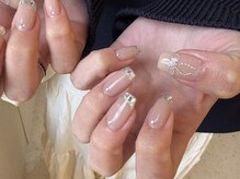 ランドネイル 天神(LANDNAIL)/きらきらリボンデザイン♪