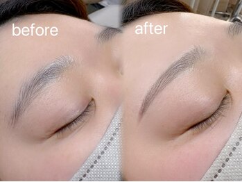 アムリス(AMOURIS)の写真/自己処理が苦手な方、必見！まつげパーマ＋美眉スタイリングのセットでお得にイメチェンしませんか？