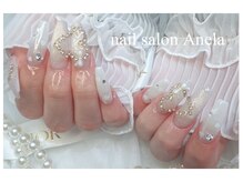 アネラ(Anela)/白ミラーハートネイル