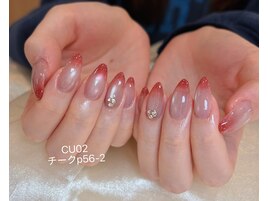 シンプル上品　マグネットネイル