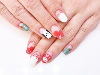 ネイルコレクション ピンク(Nail Collection Pink)/ジェルアート付放￥10990～和柄