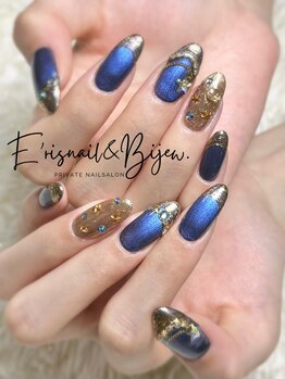 イリスネイル アンド ビジュー(E’risnail&Bijew.)/流れ星ネイル☆彡