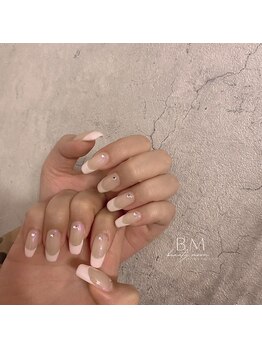 ピンクオーロラ×フレンチ