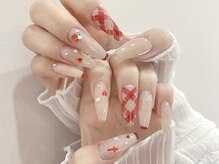 ネイルズガッシュ 武蔵小山店(NAILsGUSH)/チェックネイル