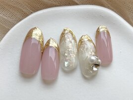 ミラーフレンチネイル