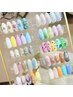 【イチオシ☆】最新ワンポイントアート2本+ワンカラーorラメグラ　¥7980
