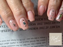 ネイルセッション(nail session)/天然石風手描きアートパーツ