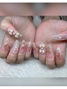 ベティネイル アイラッシュ(Betty Nail)/チークリボンネイル スカルプ