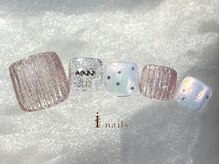 アイネイルズ 町田店(I nails)/オーロラキラキラネイル10480円