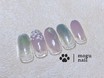 モグネイル(Mogunail)/5.6月定額A/あじさいネイル