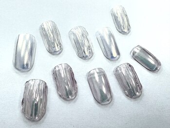 ネイルサロン クイール 小山店(NAIL SALON QUILL)/バカラ風オーロラデザイン