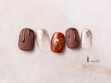 アイネイルズ 横浜EAST店(I-nails)/ビターチョコバレンタインネイル