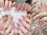 【夏おすすめ】選べるワンホン定額ネイルコース♪人気トレンドデザイン7300円