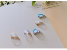 メイリーネイル(Maylie Nail)/定額デザイン　斜めフレンチ