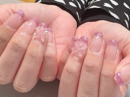 ラメグラデーションネイル